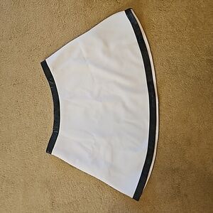 NWT White skirt with black trim
